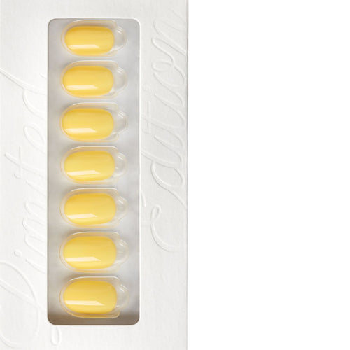 Powder Yellow - Oval Weekender Press On Manicure