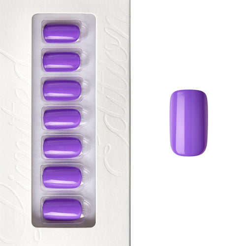 Spring Purple - Medium Squoval Nail On Press On Manicure