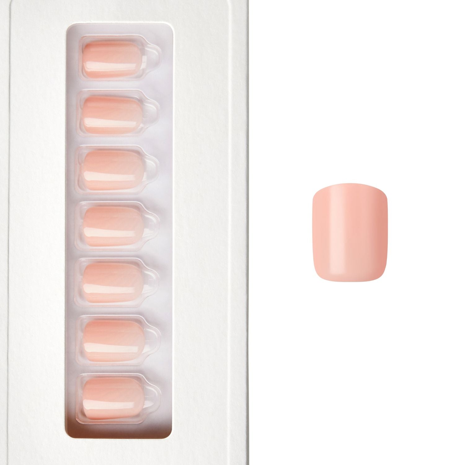 Pretty Peach - Squoval Weekender Press On Manicure