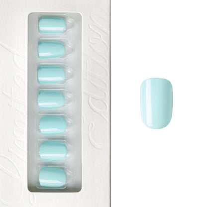 Spring Blue - Squoval Weekender Press On Manicure