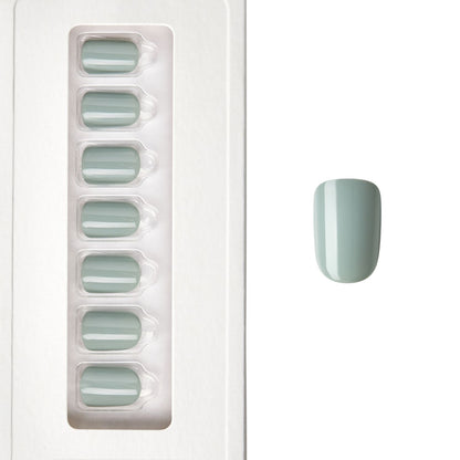 Sage Green - Squoval Weekender Press On Manicure
