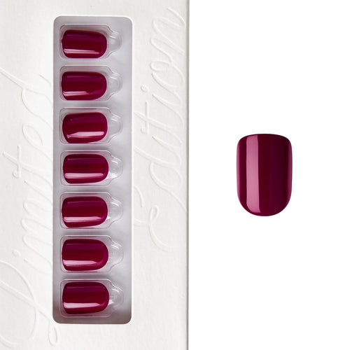 Fizzy Berry - Short Squoval Nail On Press On Manicure