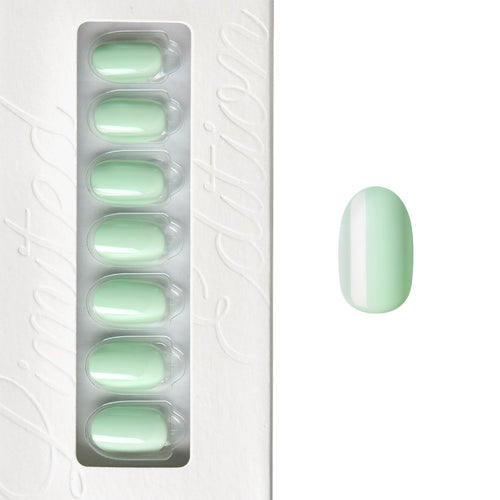 Sage Mint - Short Oval Nail On Press On Manicure