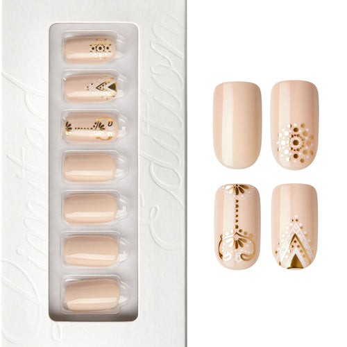 Enlightened - Medium Squoval Nail On Press On Manicure