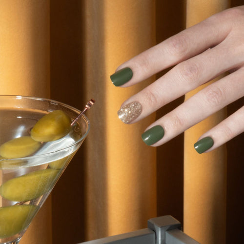 Shaken Not Stirred - Squoval Nail On Press On Manicure