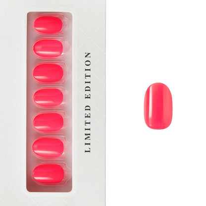 Pink Solution - Short Oval Nail On Press On Manicure