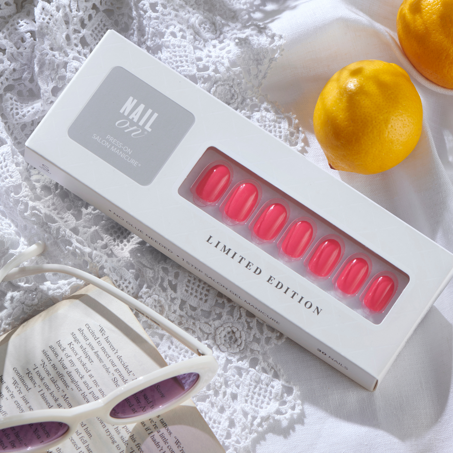 Pink Solution - Short Oval Nail On Press On Manicure