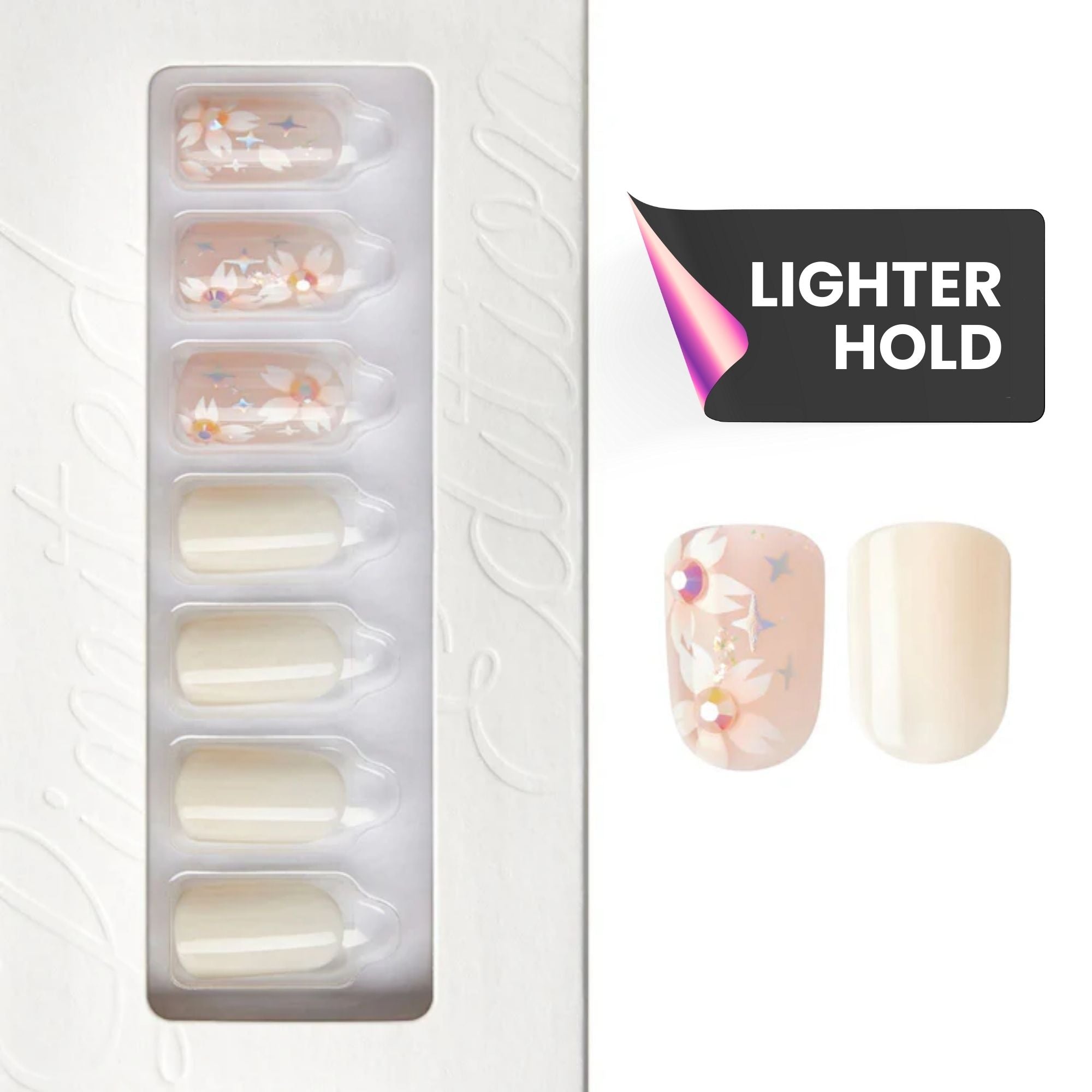 Promises- Squoval Weekender Press On Manicure