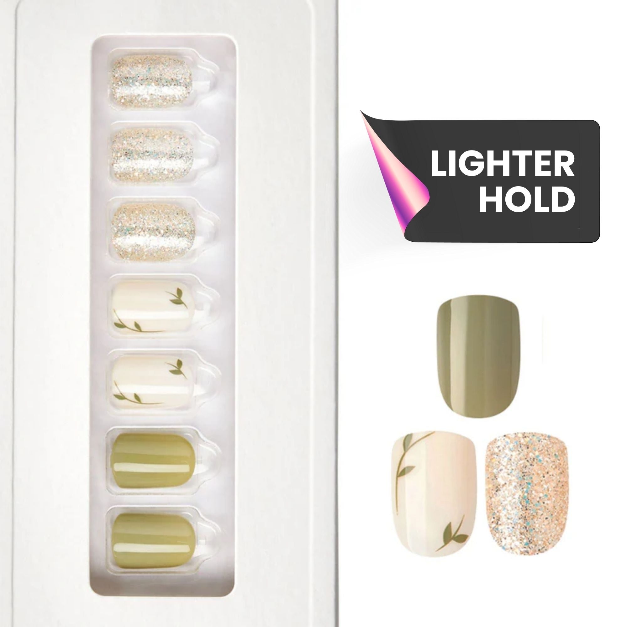 Secret Garden - Squoval Weekender Press On Manicure