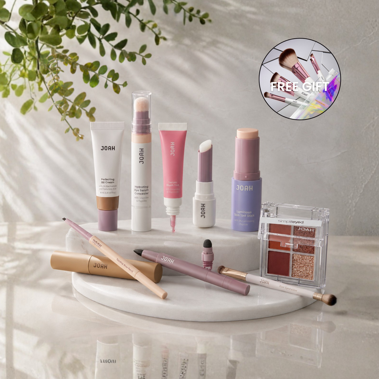 JOAH Soft Make-Up Signature Ritual with FREE Travel Brushes