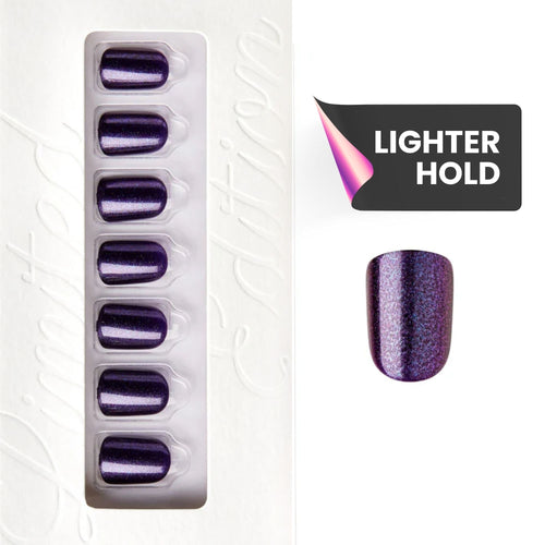 Spooky Violet - Squoval Weekender Press on Manicure