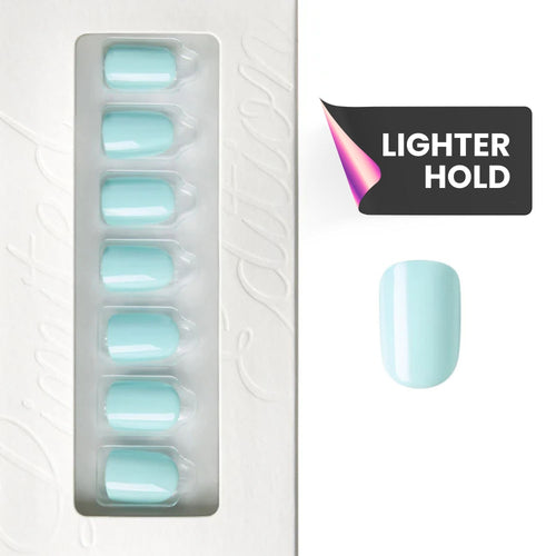 Spring Blue - Squoval Weekender Press On Manicure