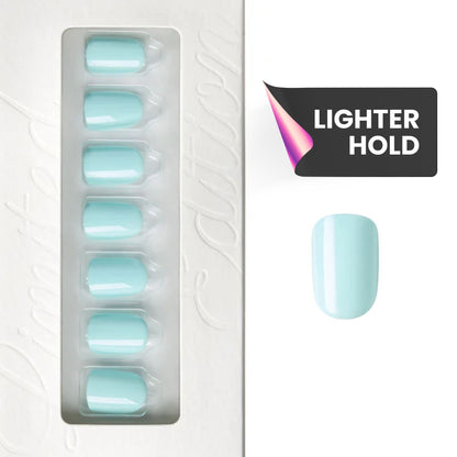 Spring Blue - Squoval Weekender Press On Manicure