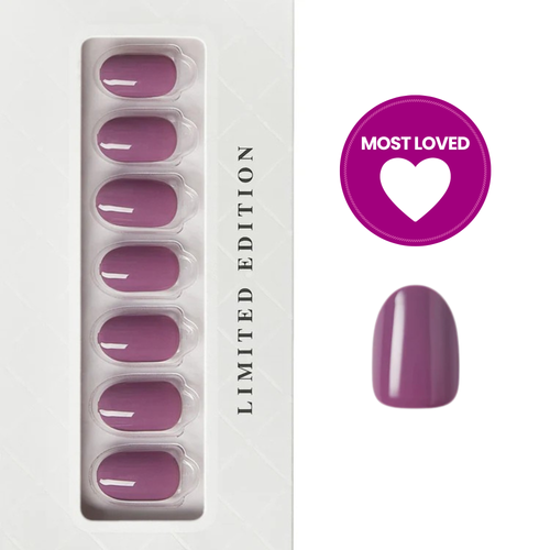 Sugar Plum - Short Oval Press On Manicure