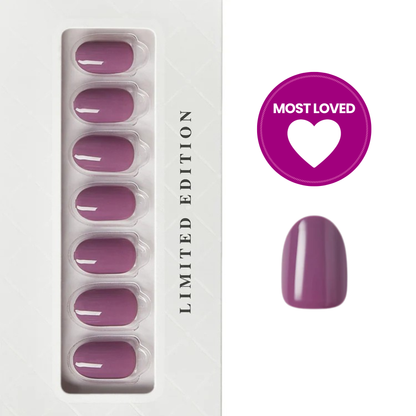 Sugar Plum - Short Oval Press On Manicure