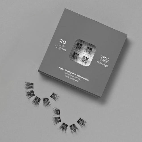 C Curl Trial Pack Black Lash Up Clusters 10mm, 12mm, 14mm Multipack