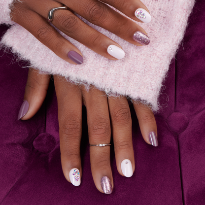 Twilight - Short Oval Nail On Press On Manicure