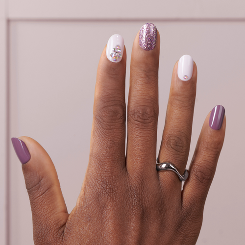 Twilight - Short Oval Nail On Press On Manicure