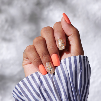 Whimsical - Medium Squoval Nail On Press On Manicure