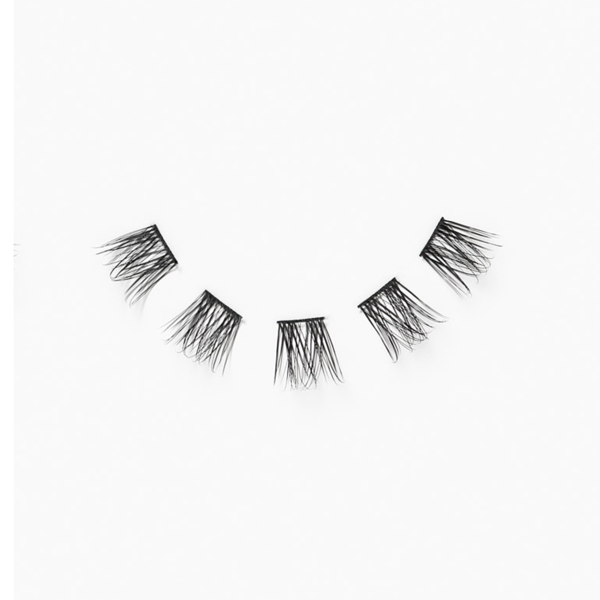 Black C Curl Lash Up Clusters 12mm