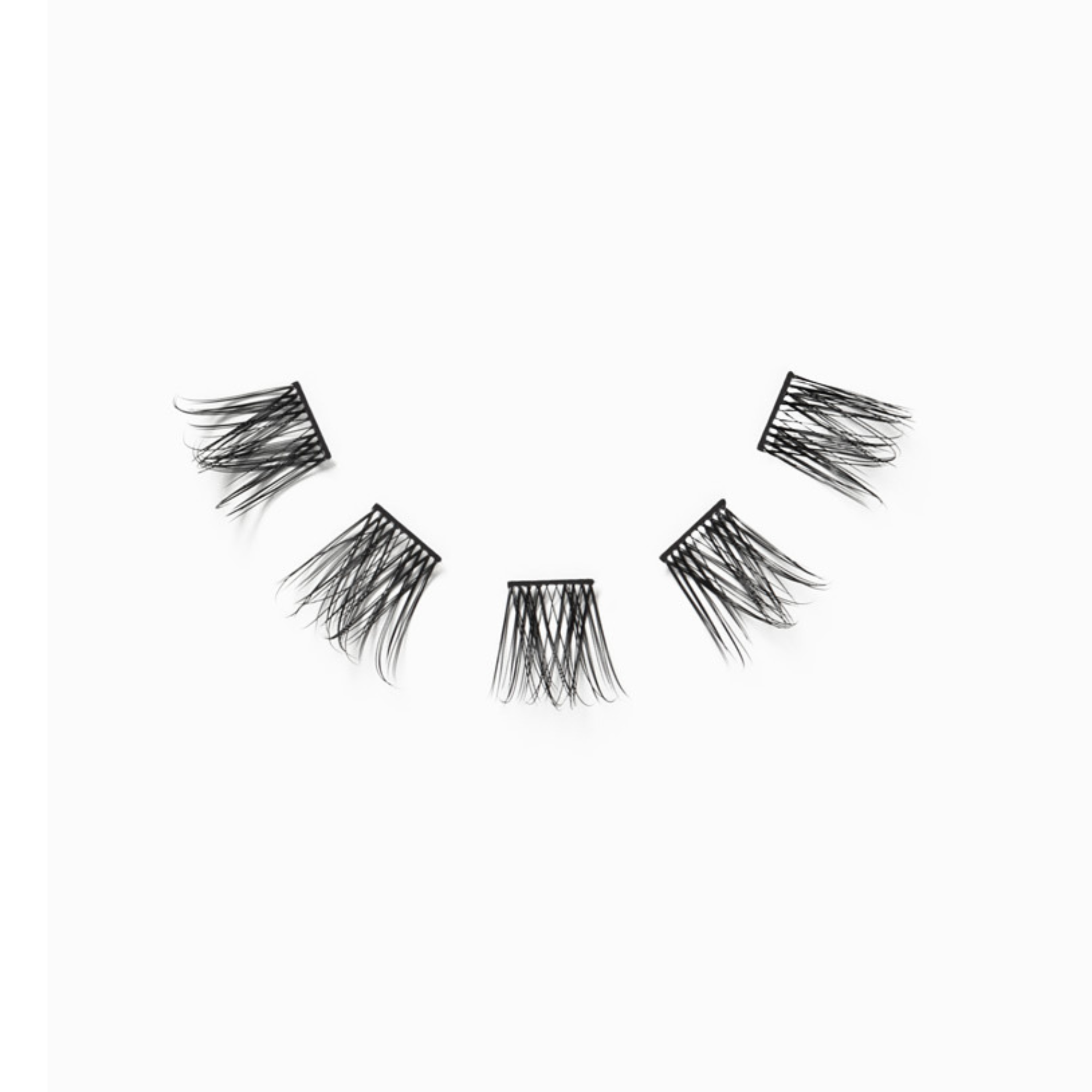 Black C Curl Lash Up Clusters 14mm