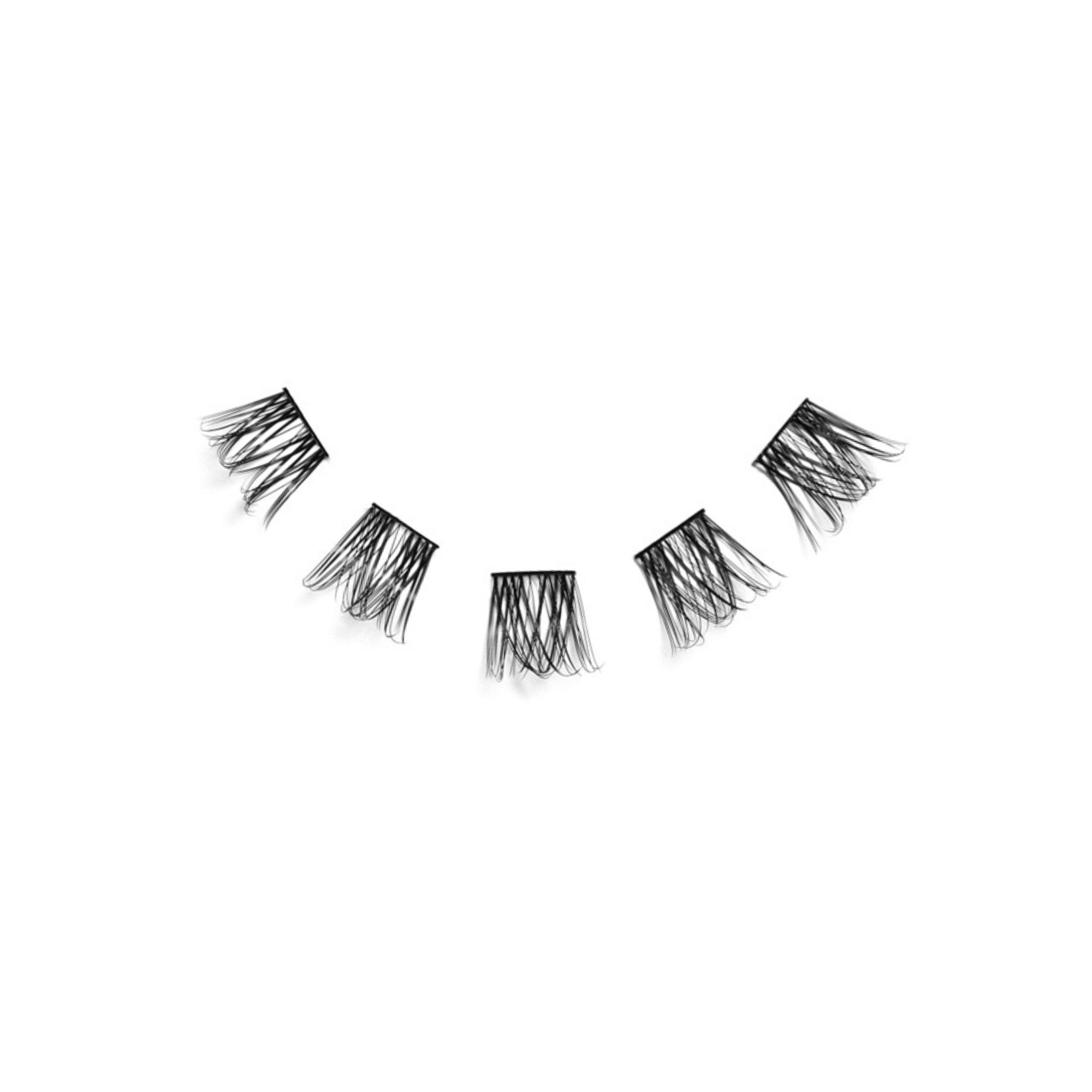 Black D Curl Lash Up Clusters 12mm