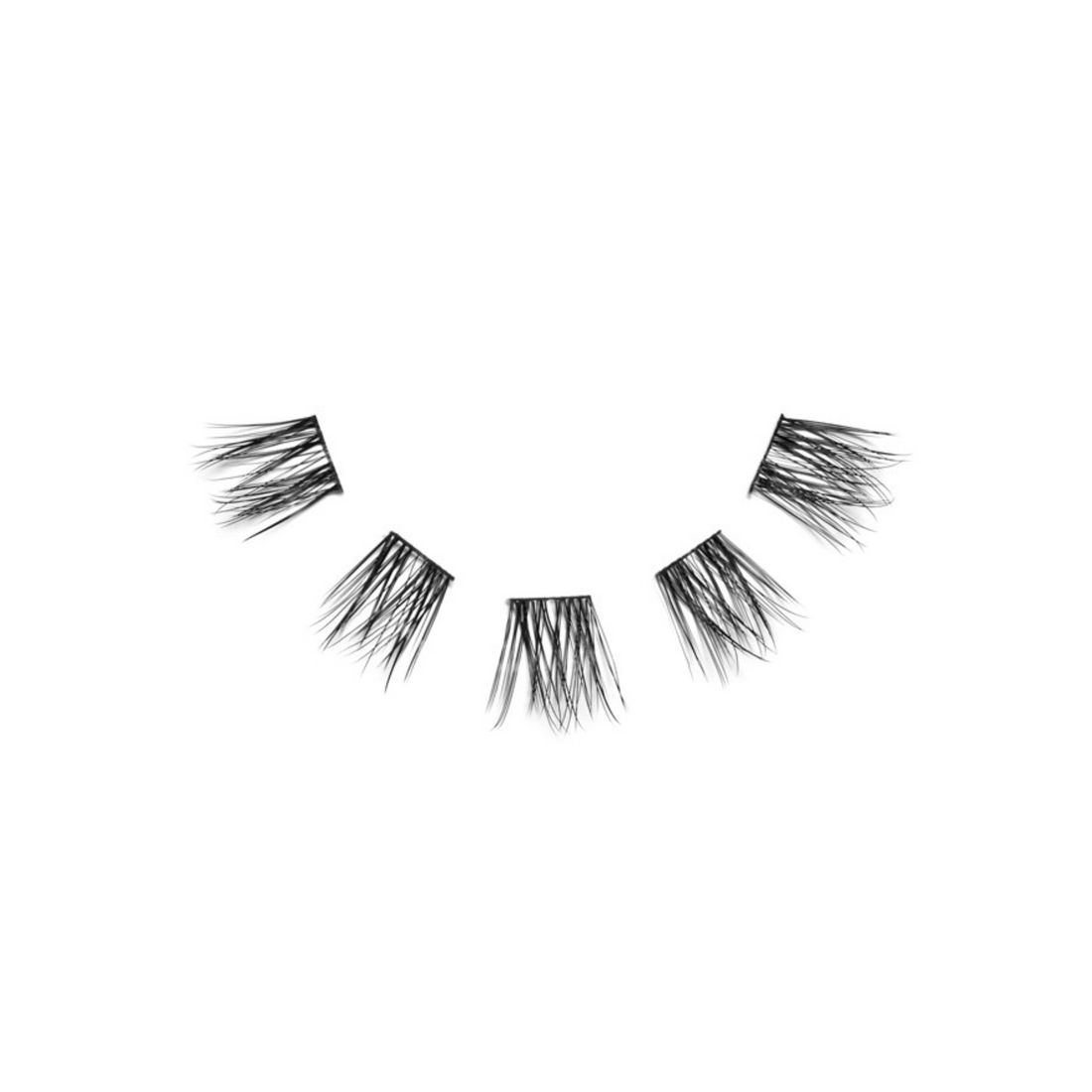 Black J Curl Lash Up Clusters 12mm