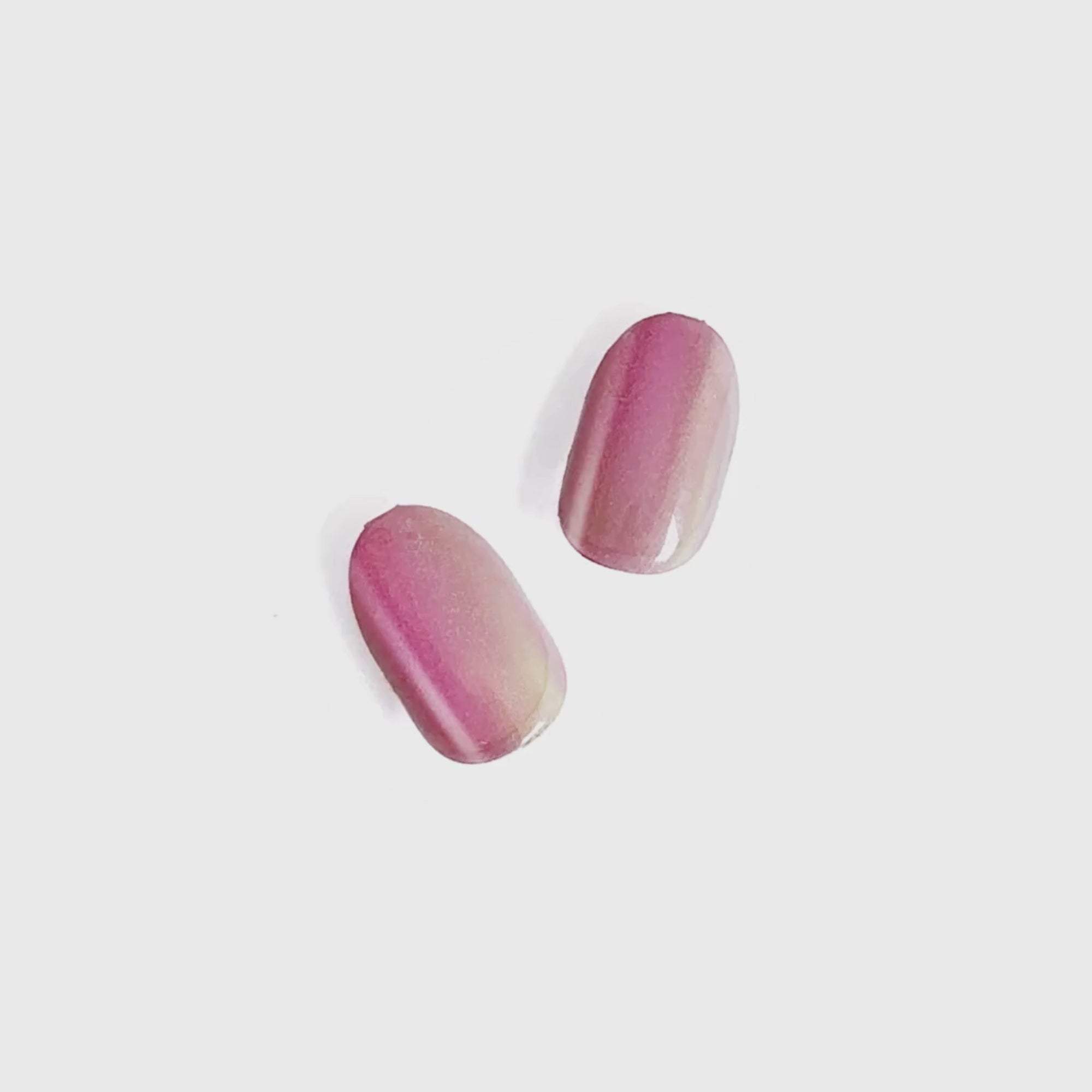 Infatuated - Short Oval Cat Eye Prism Nail On Press On Manicure