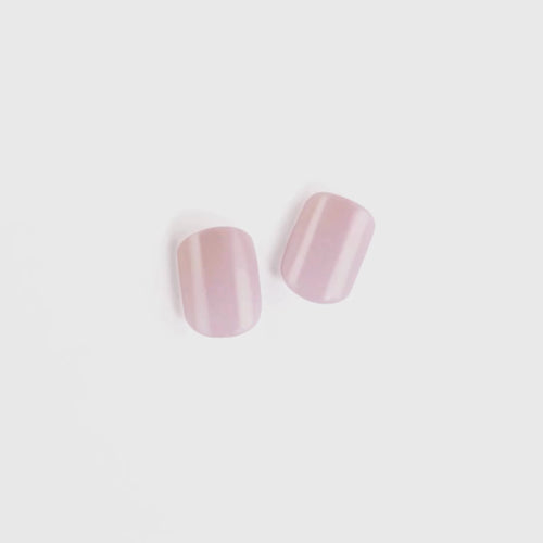 Pink Glamour - Short Squoval Cat Eye Prism Nail On Press On Manicure